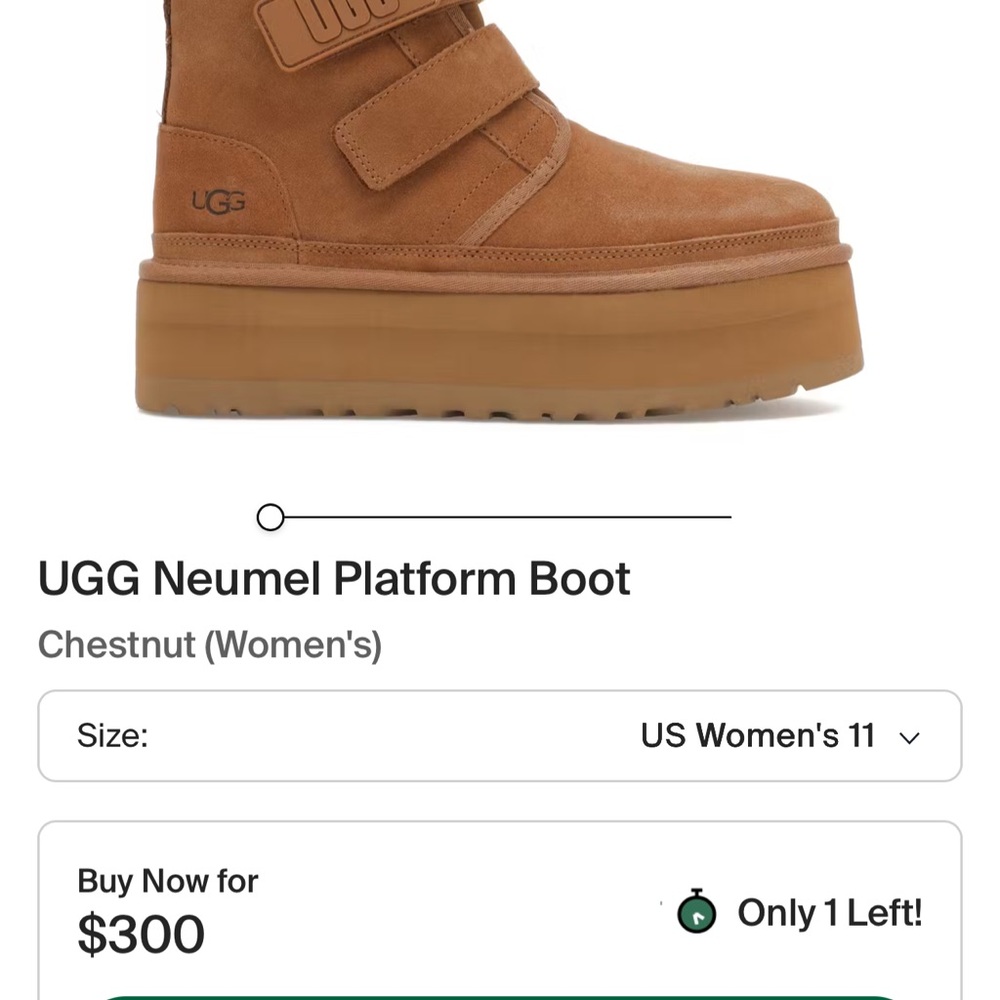 UGG Brown Platform Shoes with Chunky Sole